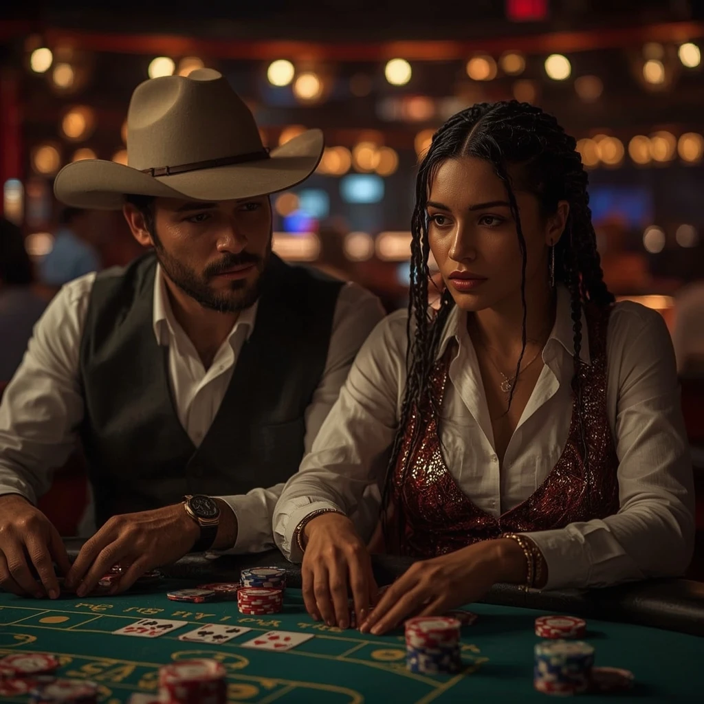 photo of two poker players WILD TORNADO CASINO